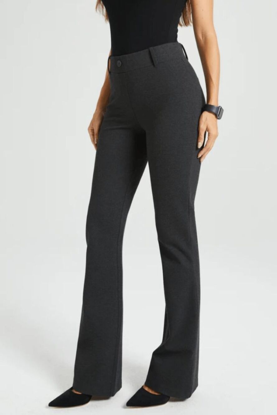 New Betabrand Charcoal Bootcut Classic Dress Pant Yoga Pants XSmall Petite
